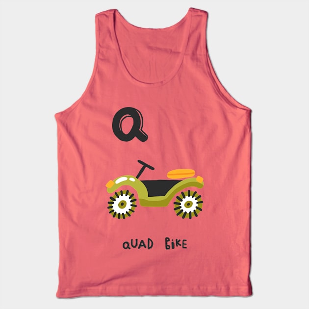 Q is Quad Bike Tank Top by JunkyDotCom